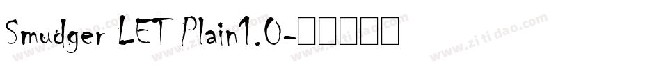Smudger LET Plain1.0字体转换
